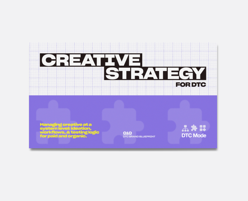 Creative Strategy for DTC