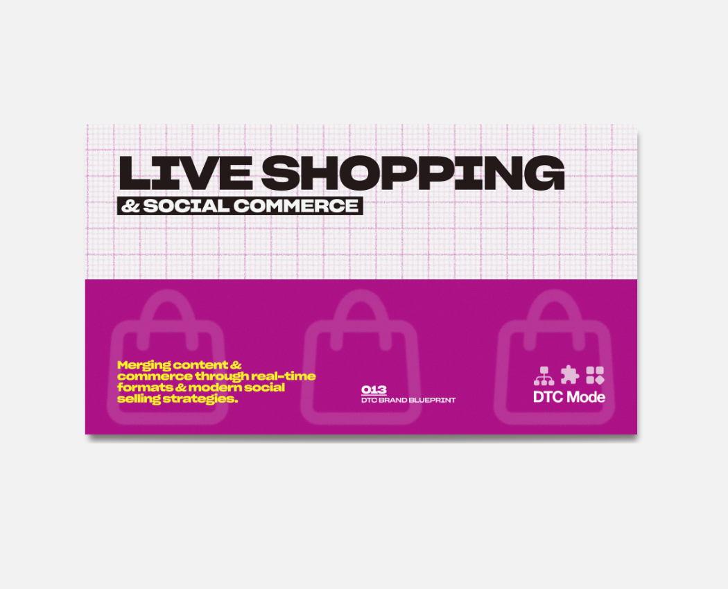 Live Shopping & Social Commerce
