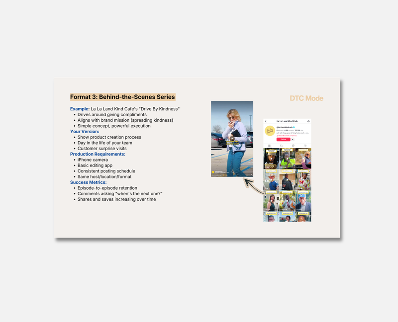 Social Shows in DTC (Free Gift)