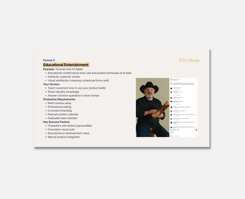 Social Shows in DTC (Free Gift)