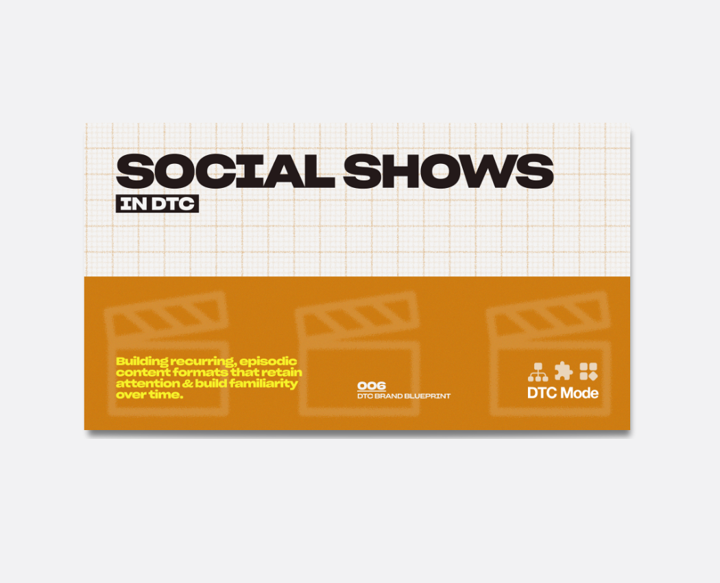 Social Shows in DTC