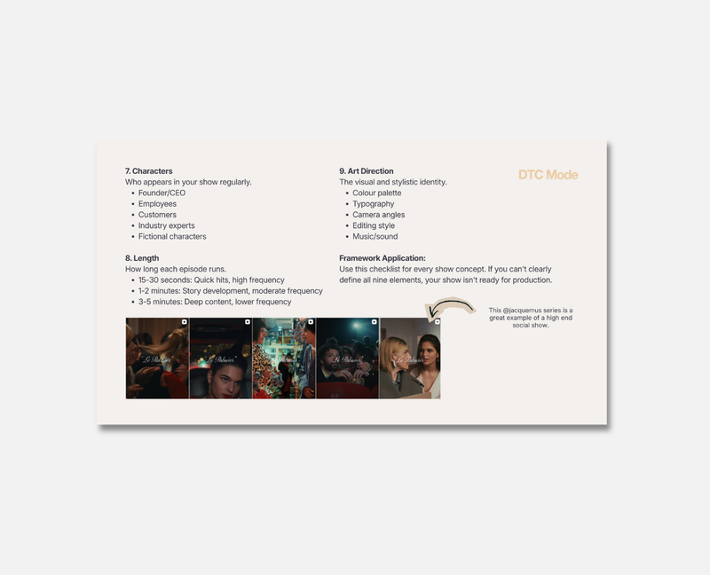 Social Shows in DTC (Free Gift)