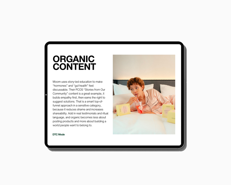 MOOM HEALTH MARKETING FUNNEL & PLAYBOOK