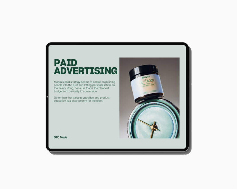 MOOM HEALTH MARKETING FUNNEL & PLAYBOOK