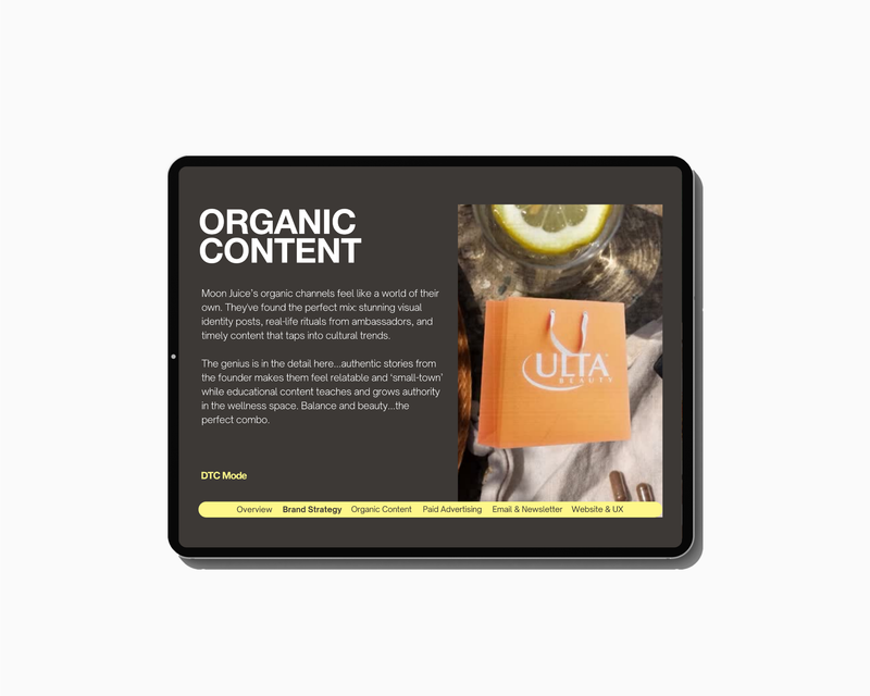 MOON JUICE MARKETING FUNNEL & PLAYBOOK