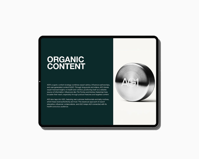 AG1 MARKETING FUNNEL & PLAYBOOK